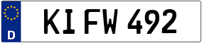 Trailer License Plate